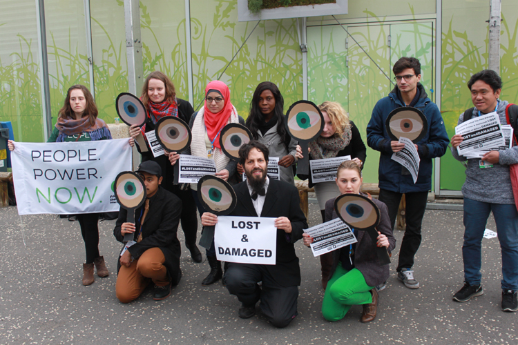 NGOs protest at CoP21 in Paris