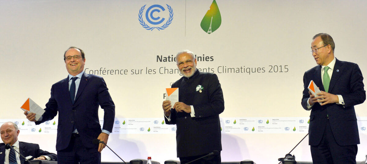 Narendra Modi launches International Solar Alliance, during the COP21 Summit, in Paris