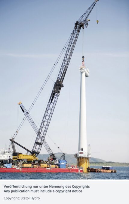 Siemens floating wind turbines