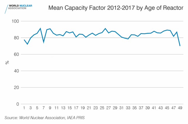 Nuclear energy capacity factor