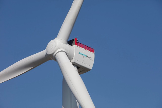 Siemens Gamesa SG 11.0-200 DD prototype in Osterild, Denmark