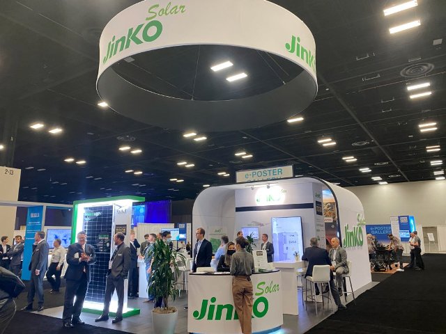 JinkoSolar at a trade event