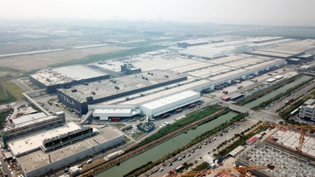 Tesla Gigafactory in the Lingang new area of the China