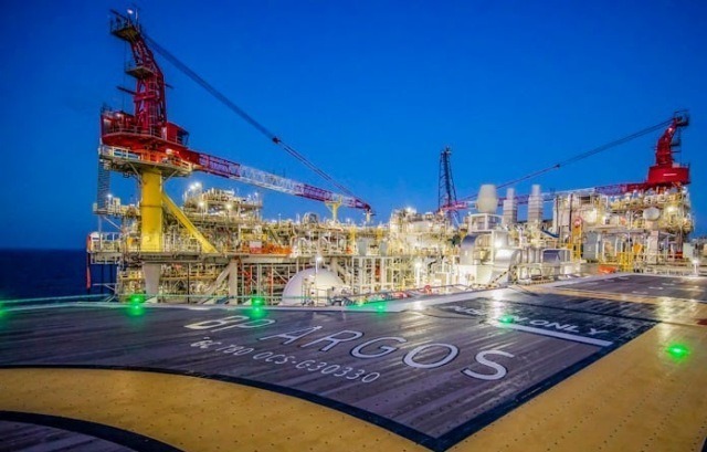 bp starts oil production at Argos platform