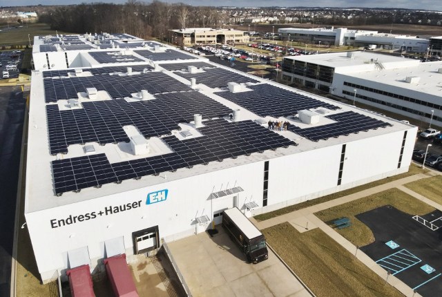 Endress+Hauser's 1.3 MW Solar Project in Indiana