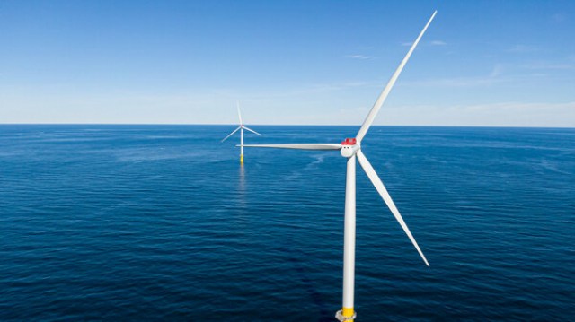 Dominion Energy's Coastal Virginia Offshore Wind pilot turbines