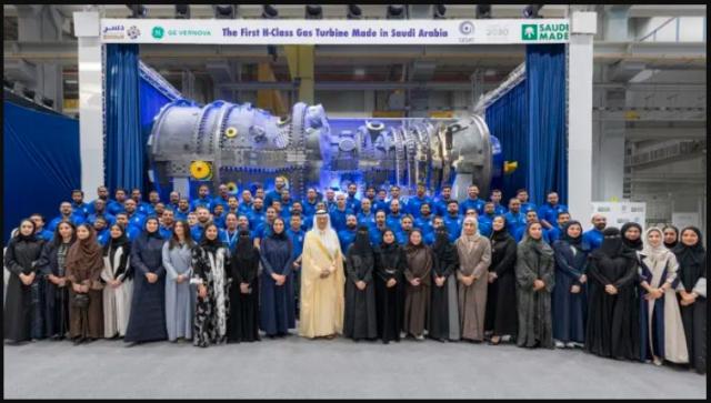 GE Vernova celebration of H-Class gas turbine made in Saudi Arabia