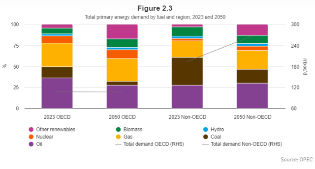 Energy demand report from OPEC