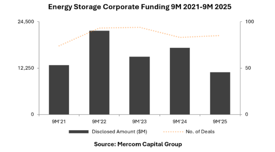 Energy storage funding report 2025