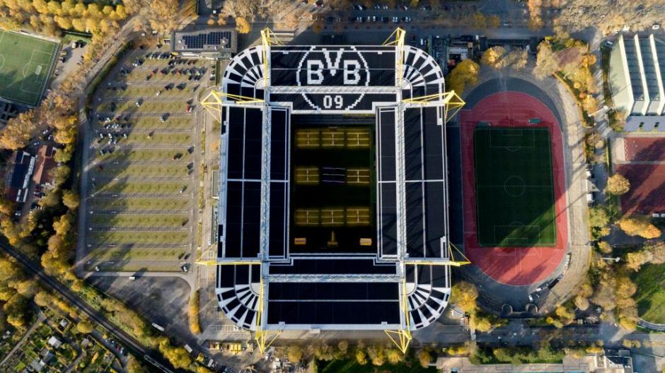 Solar powered BVB football club stadium and RWE