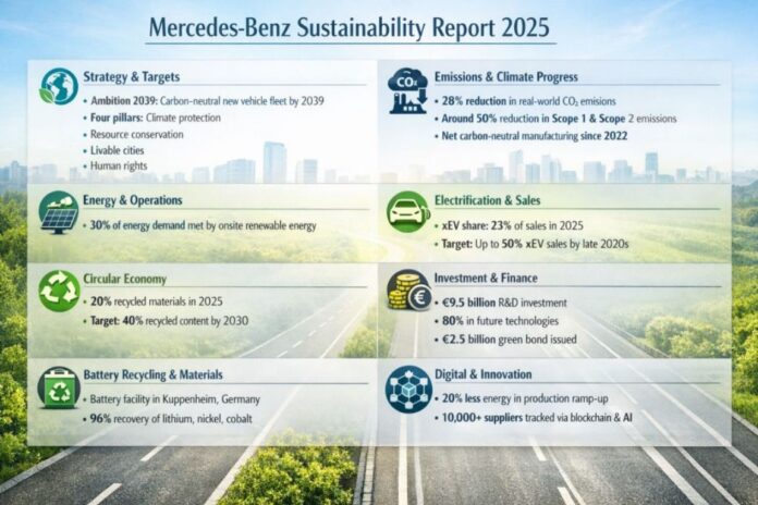 Mercedes-Benz Sustainability Report 2025