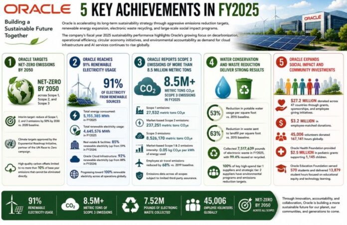 Oracle Sustainability Report 2025