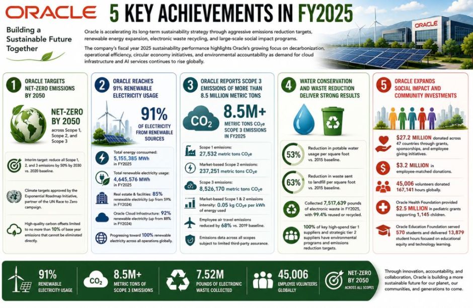 Oracle Sustainability Report 2025