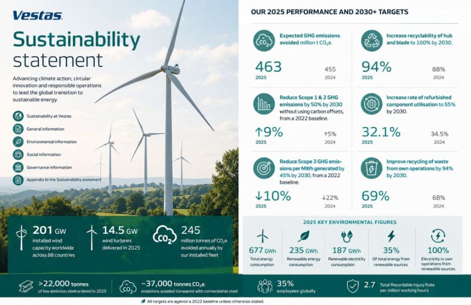 Vestas sustainability report 2025