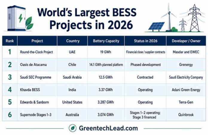 BESS project in 2026