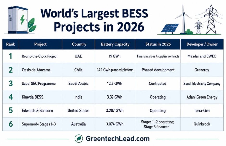 BESS project in 2026