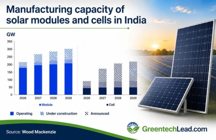 India solar manufacturing capacity report 2026