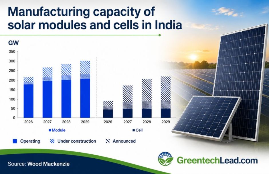 India solar manufacturing capacity report 2026