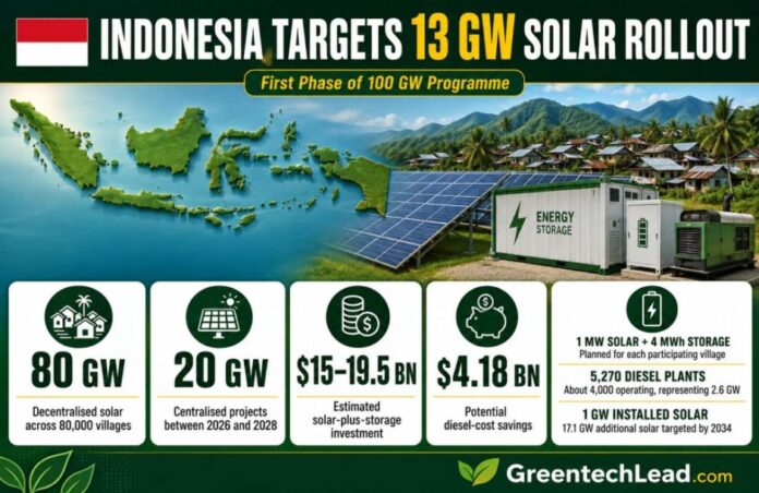 Indonesia 13 GW solar project