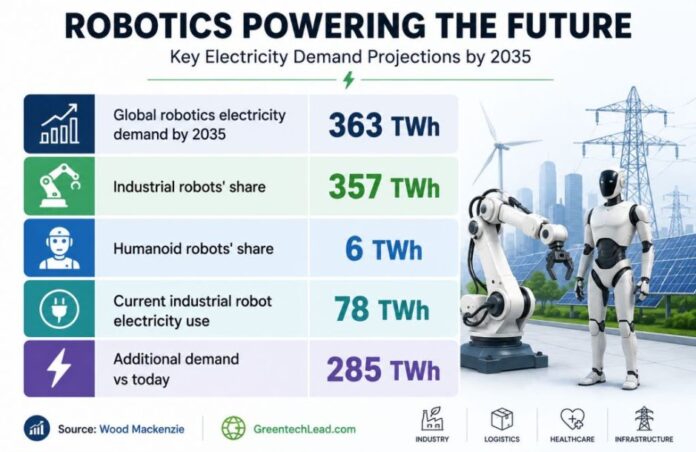Power demand in robotics industry report