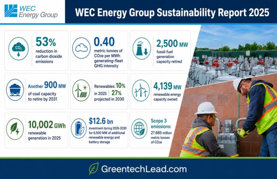 WEC Energy Group sustainability report 2025