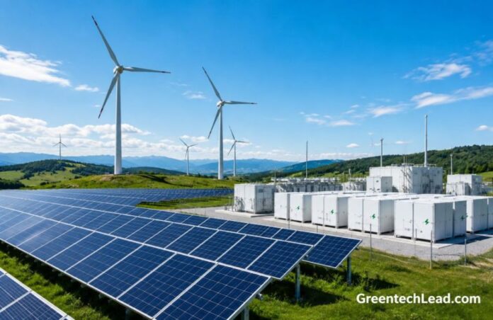 X solar, wind, storage battery