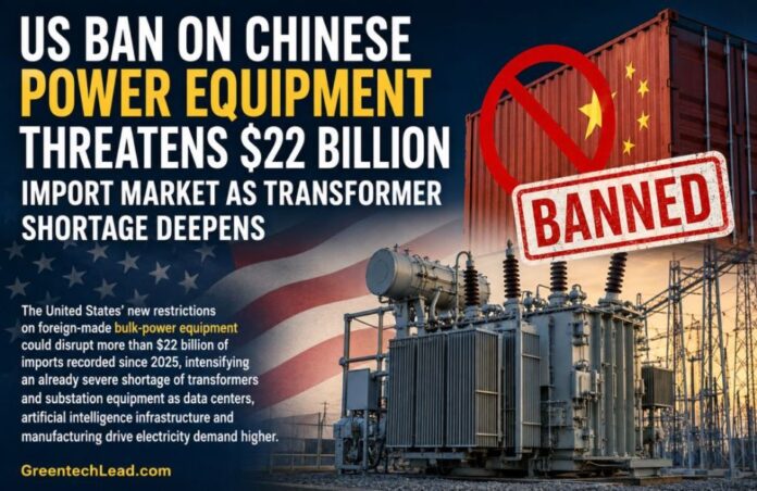 Ban on China power equipment