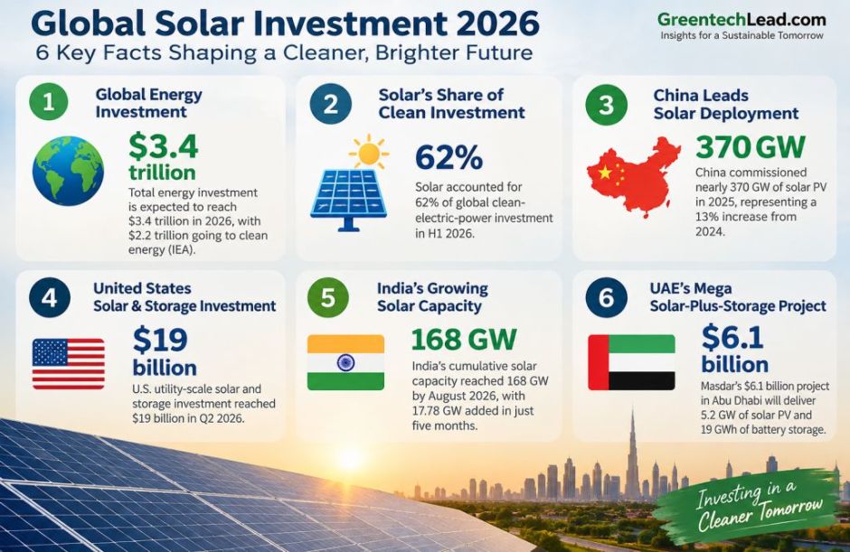 Global solar investment 2026
