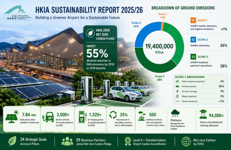 Hong Kong Airport sustainability report 2025-26