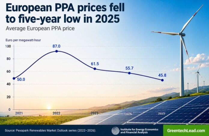 PPA price trends in Europe