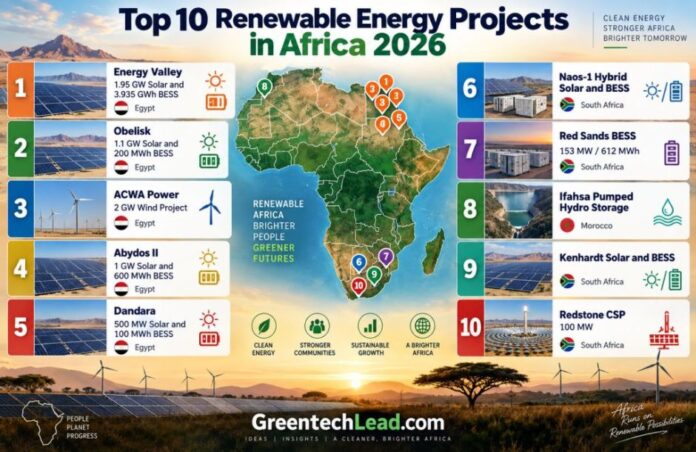 Renewable energy projects in Africa in 2026