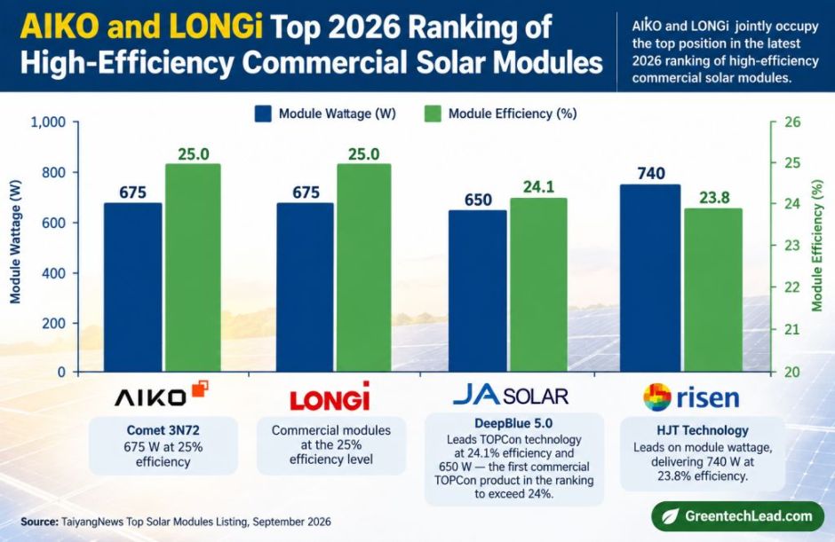 Solar Module efficiency report 2026