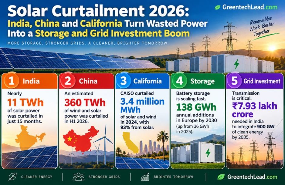 Solar curtailment in India 2026