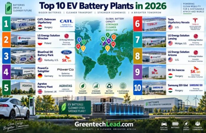 Top EV Battery Plants 2026