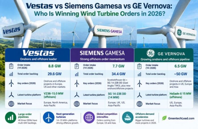 Vestas vs Siemens Gamesa vs GE Vernova
