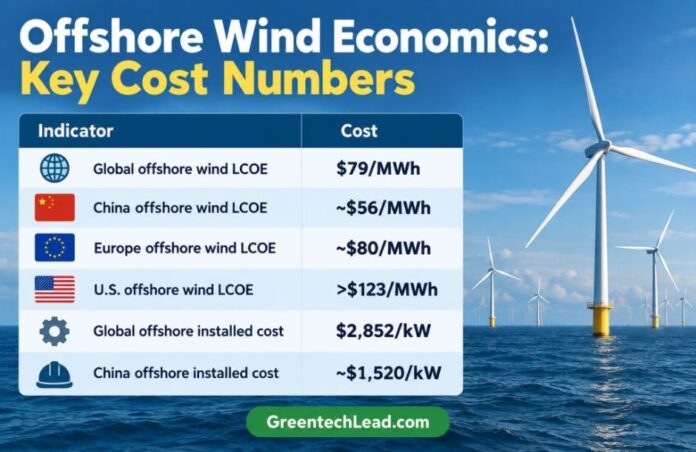 Key cost in offshore wind projects